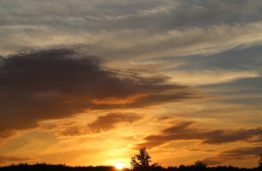 Fotoğraf günbatımı gökyüzü