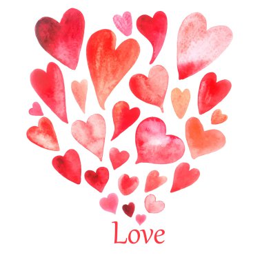 Sevgililer günü kalpleri paterni  