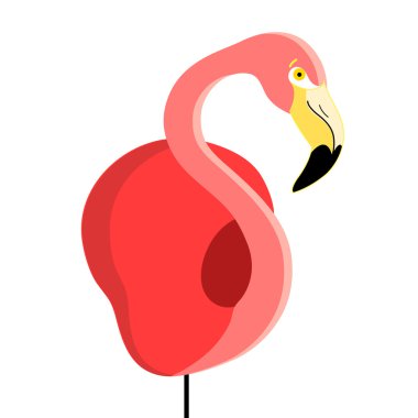 Bir flamingo portresi