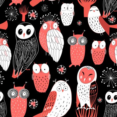 desen farklı baykuşlar