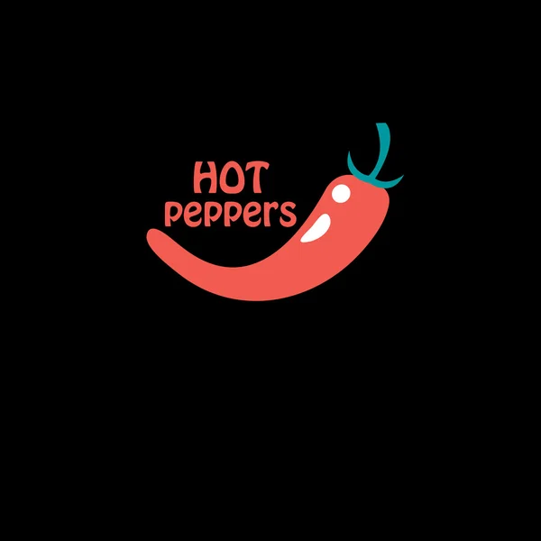 Hot red pepper — Stock Vector