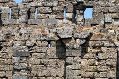 taş duvarın dokusu