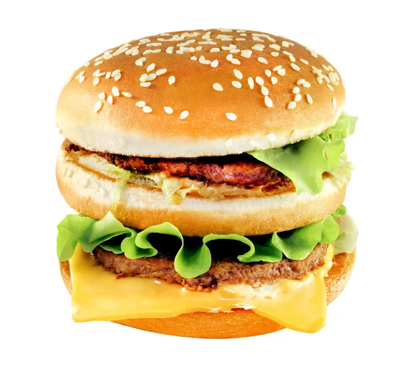 Sabrosa hamburguesa grande — Foto de Stock