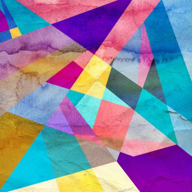 soyut parlak renkli