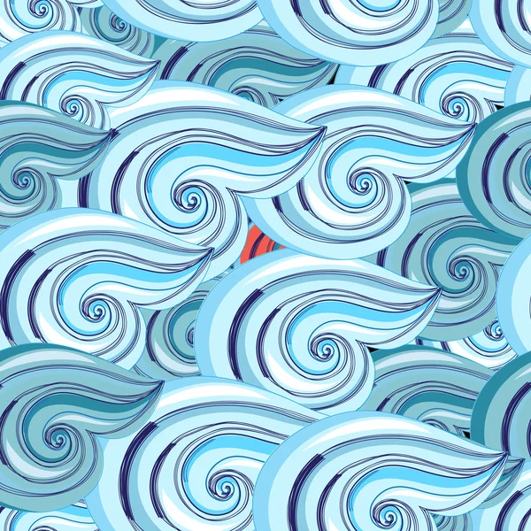 Grafisch patroon van golven — Stockvector