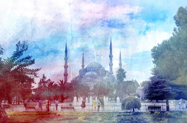 Die schöne blaue Moschee — Stockfoto