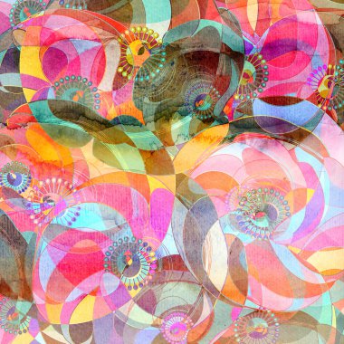 ile çok renkli yaprakları çiçek