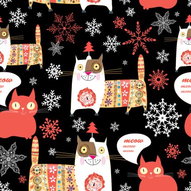 Güzel Rus kedi desen