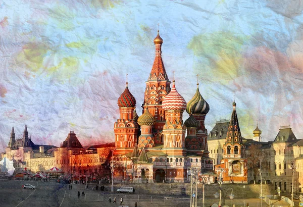 美しいモスクワの聖バジルズ大聖堂 — ストック写真