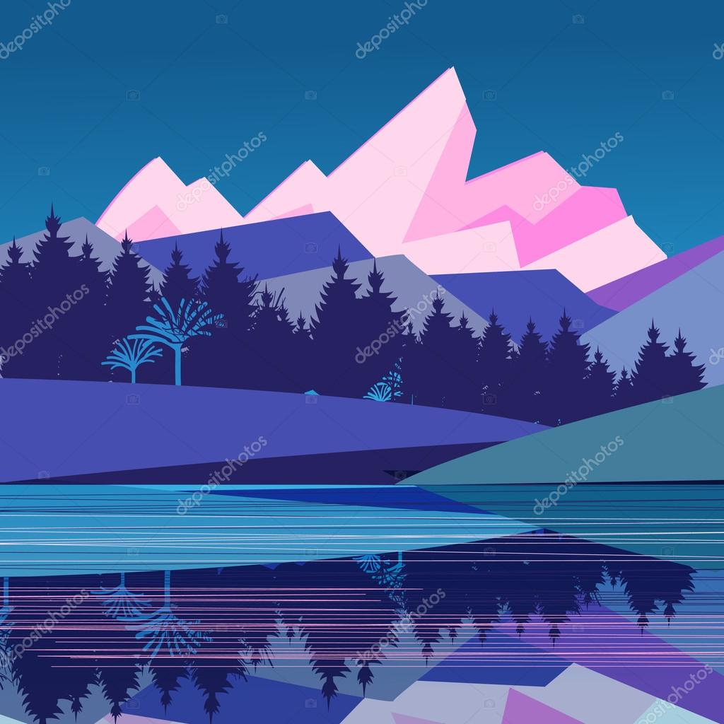 山の壮大な風景 ストックベクター C Tanor 山の壮大な風景 ストックベクター C Tanor