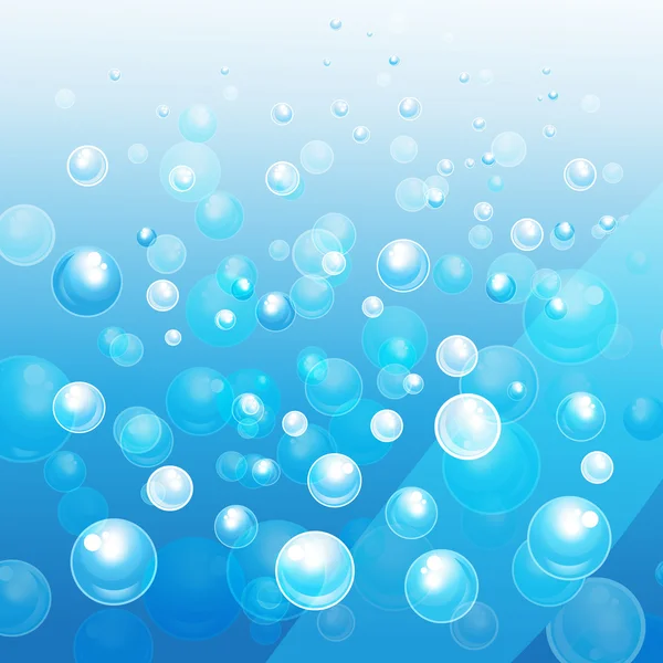 Bubbles in the water — Stock Vector