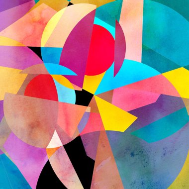 Soyut renkli suluboya arkaplanı