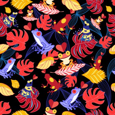 aşık kurbağaların desen