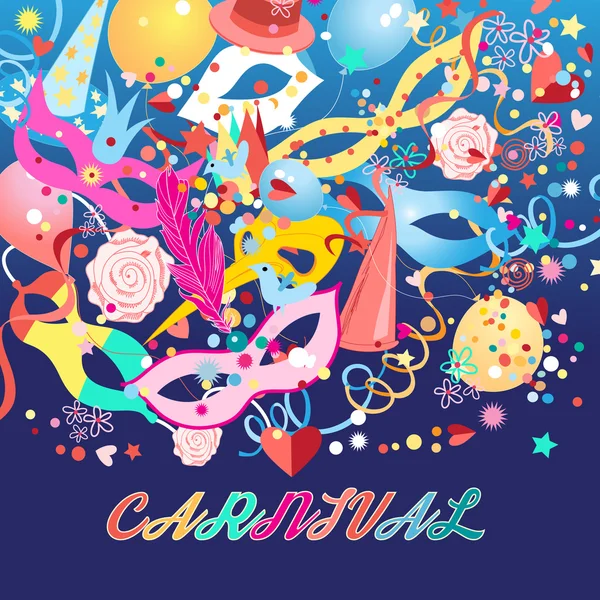 Fond de carnaval coloré — Image vectorielle