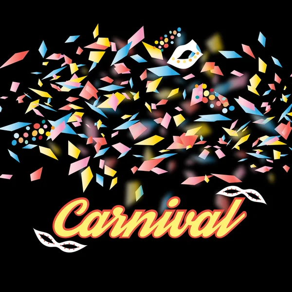 Fundo carnaval colorido — Vetor de Stock