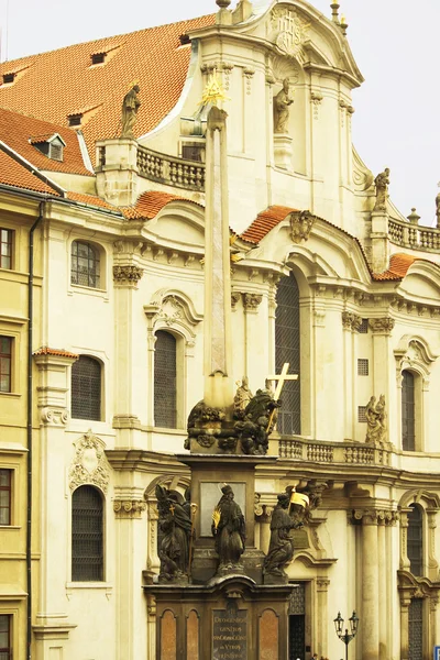 Heilige Dreifaltigkeitssäule (Pestsäule) in Prag, Tschechische Republik — Stockfoto