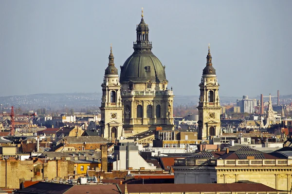 Skyline di Budapest con la Basilica di Santo Stefano, Ungheria — Foto Stock