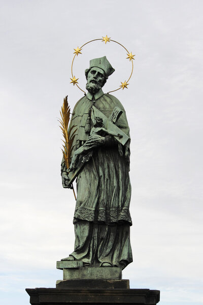 St. John of Nepomuk, Charles bridge, Prague, Czech republic