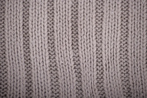 Détail de crochet texture grise d'un pull en laine — Photo