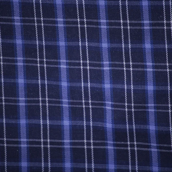 Plaid fabric navy as a background — Stock Photo, Image