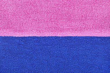 Pembe ve mavi havlu, erkek ve kız, doku, renkli arka plan