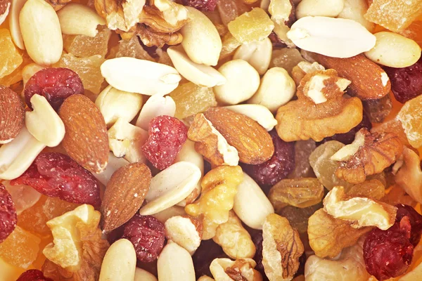 Mix nuts and dry fruits background