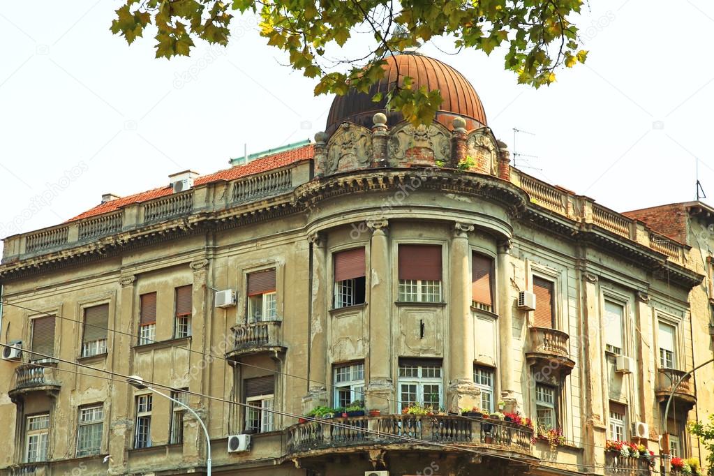 Old beautiful building in downtown Belgrade, Serbia