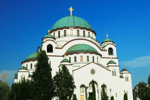 在塞尔维亚首都贝尔格莱德的圣萨瓦大教堂 — 图库照片