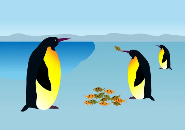 Pingouins — Image vectorielle
