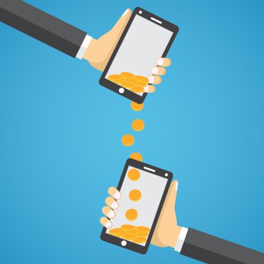 Gönderme ve alma para kablosuz.