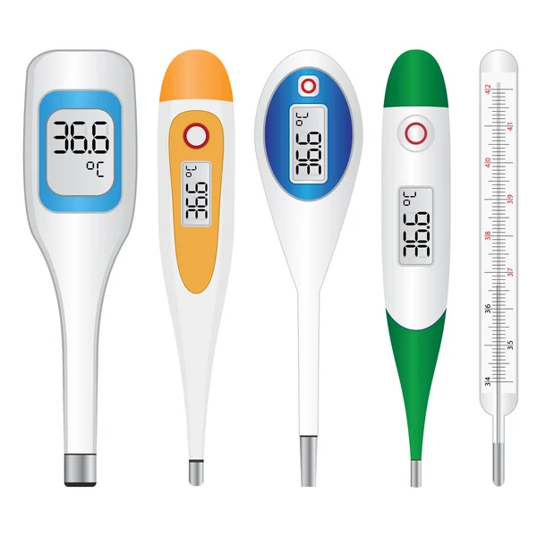 Elektroniska termometrar — Stock vektor