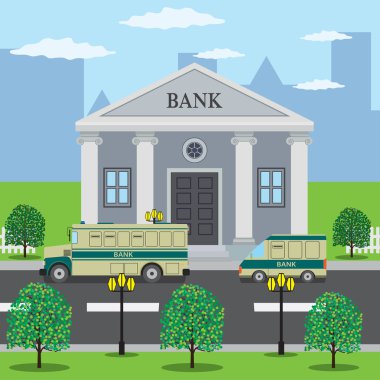 Banka Binası yakınındaki otobüs.