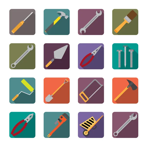 Conjunto de iconos de herramientas de renovación . — Vector de stock