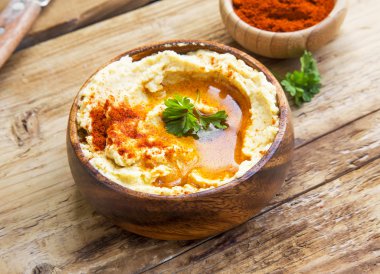 Hummus.Chickpeas ve susam yağı oryantal tarifi