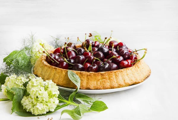 Torta de cereja saborosa — Fotografia de Stock