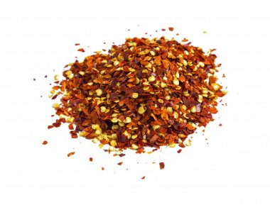 Chili flakes isolated clipart