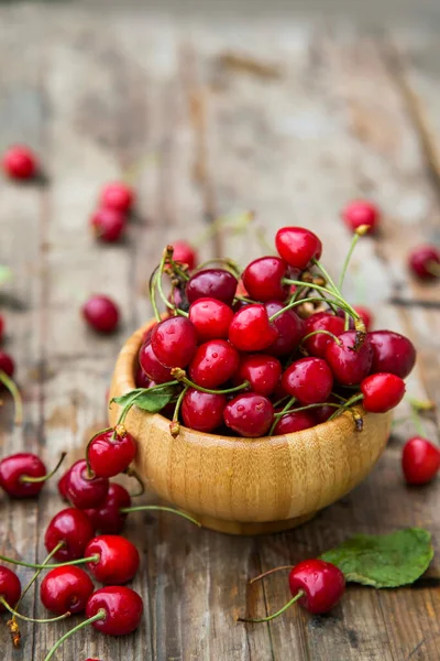 Kirsche Bio Beeren Ernten Frische Kirschen Für Marmelade Saft Smoothie — Stockfoto