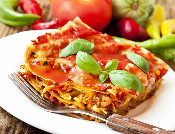 Vegetarian Lasagna — Stock Photo, Image