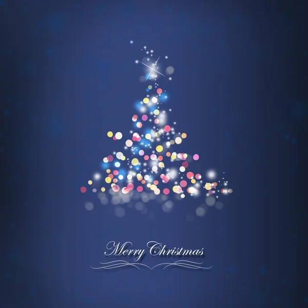 Shiny Christmas Tree Card — Stock Photo, Image