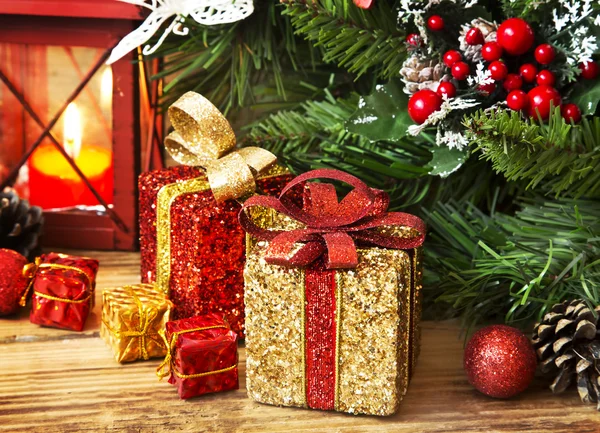 Regalos de Navidad envueltos — Foto de Stock