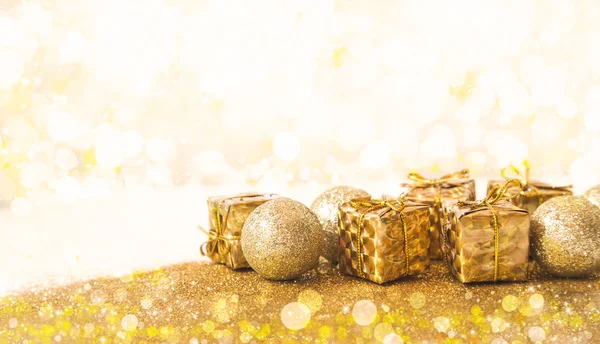 Goldene Weihnachten — Stockfoto