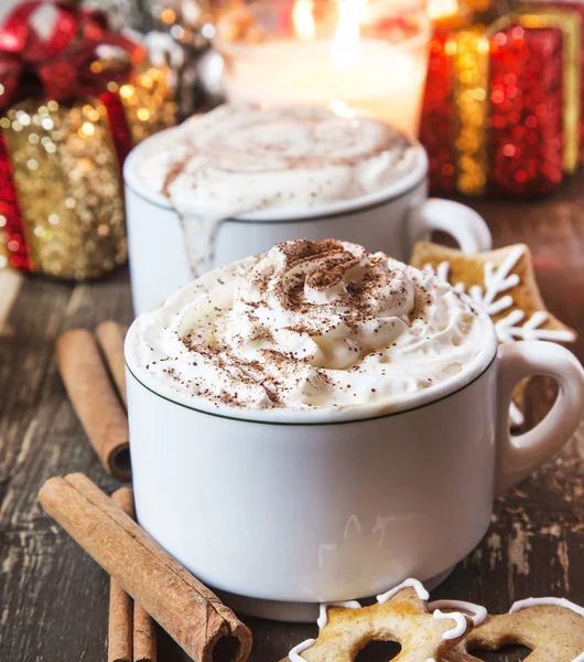 Koffie met slagroom — Stockfoto