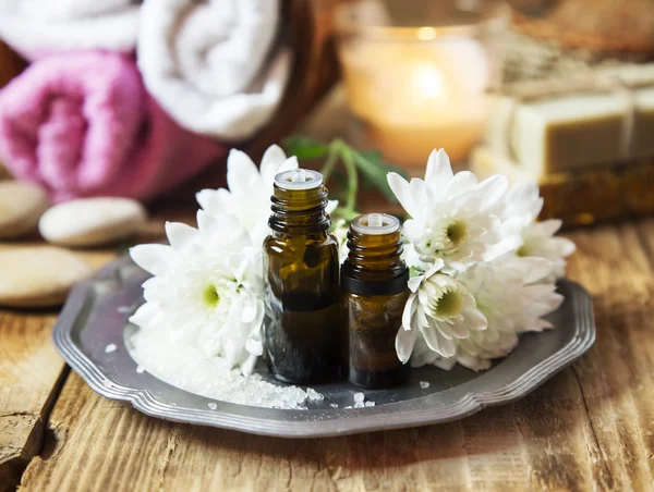 Aceites naturales de aromaterapia —  Fotos de Stock