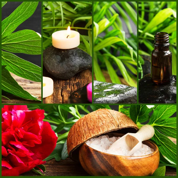 Wellness-Collage — Stockfoto