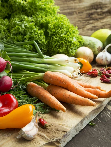 Bio Vegetables Freshly Picked, Healthy Vegetables Assortment — Stock Photo, Image