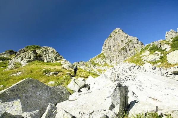 Berg trekking — Stockfoto