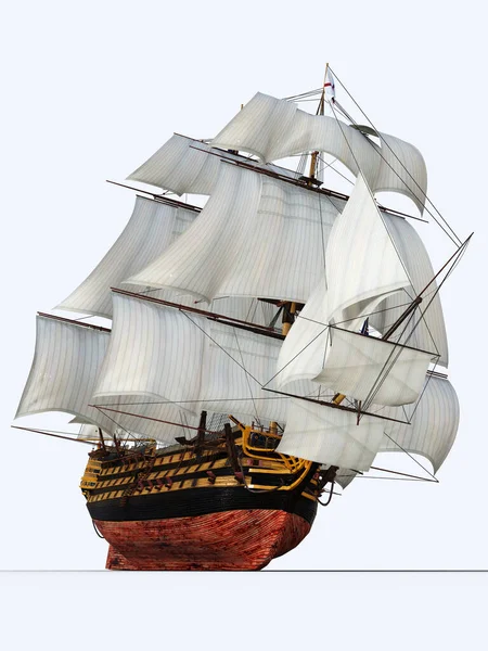 Renderização Grande Navio Mercante — Fotografia de Stock