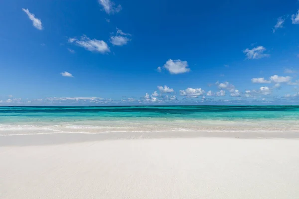 Sea Sand Sky Template Idyllic Summer Weather Seascape Beach Landscape — Zdjęcie stockowe