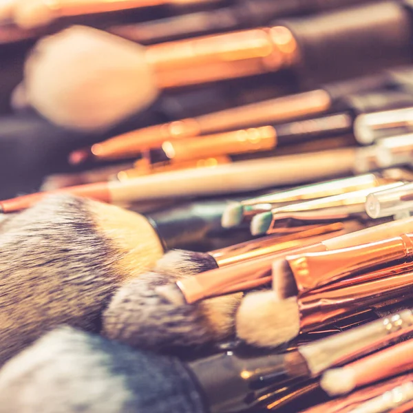 Professional makeup brushes and tools. Make-up brushes collection, professional makeup brushes and tools, make-up products set