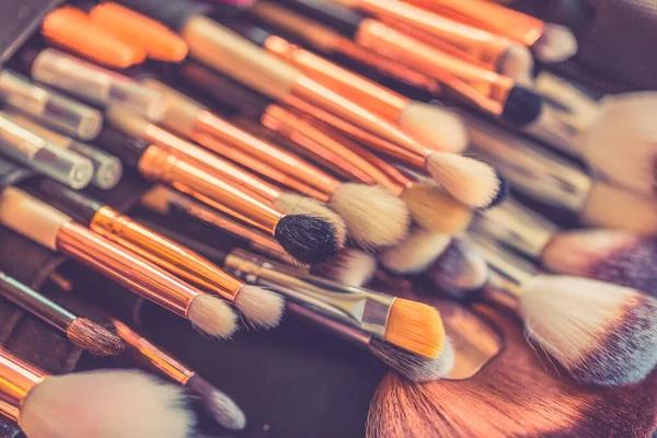 Professional makeup brushes and tools. Make-up brushes collection, professional makeup brushes and tools, make-up products set